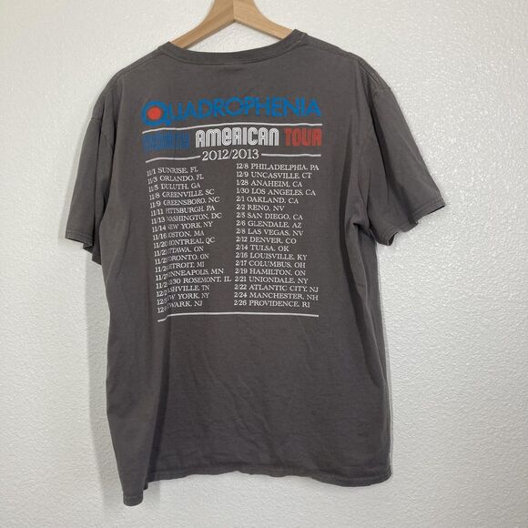 The Who Quadrophenia Shirt Mens XL Gray 2012 2013 Tour Band Rock Tee Graphic - Picture 2 of 16